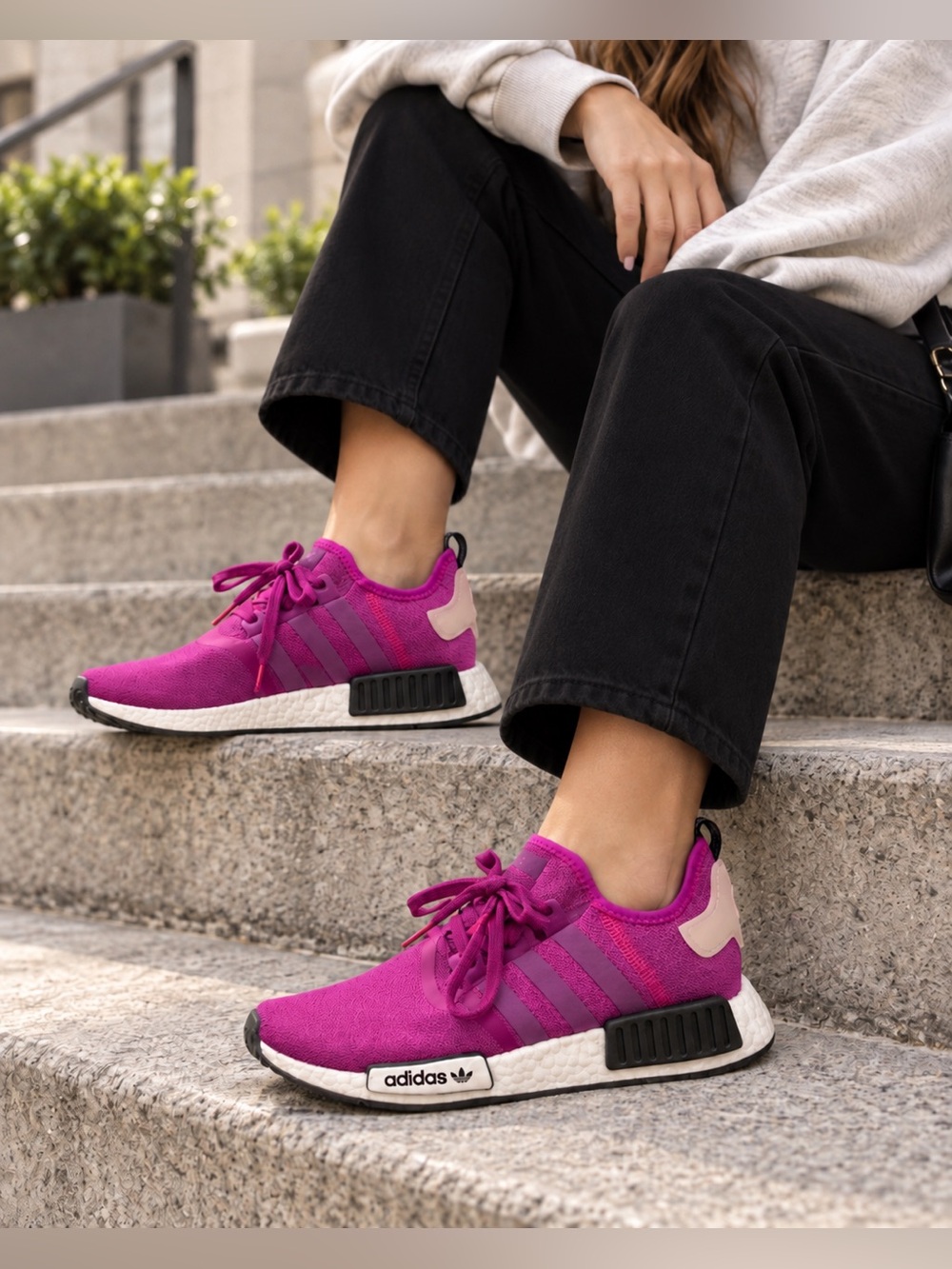 adidas Magenta/Pink NMD Athletic Sneakers